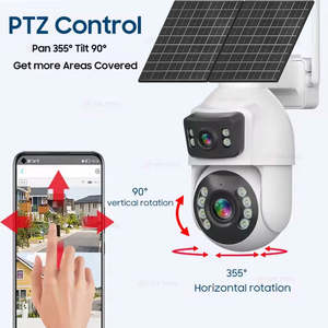 กล้องเลนส์คู่กล้องรักษาความปลอดภัยกลางแจ้งเลนส์คู่4G ซิมการ์ดพลังงานแสงอาทิตย์ - Product Image 5