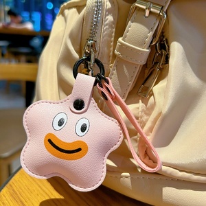 Holiday Souvenir <b>Cute</b> Car <b>Keyring</b> Business Gifts High Quality Shoulder Bag Charms Soft PU Leather Cartoon Emotion Cloud Keychain - Product Image 3