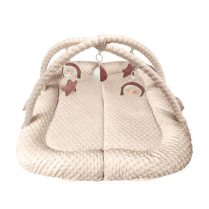 नवजात शिशुओं के लिए थोक जुड़वां बेबी लाउंज घोंसले मैट के साथ मैट फोल्डेबल पोर्टेबल जुड़वां बच्चे घोंसले बिस्तर प्ले जिम मैट के साथ खेलते हैं। - Product Image 6