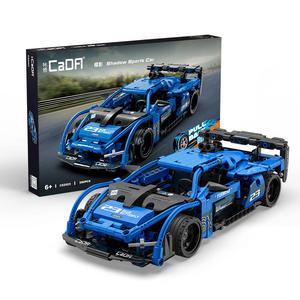 Kit de blocs de construction de voiture de sport Lightning 357 pièces CaDA C52021 Assemblage DIY Voiture de course à tirer en arrière Jouets pour enfants de <span class=keywords><strong>6</strong></span> ans - Product Image 3