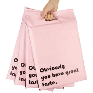 Custom Design Eco-friendly Pink Poly Express Parcel Mailers Shipping Envelopes Mailing Bag for Clothing