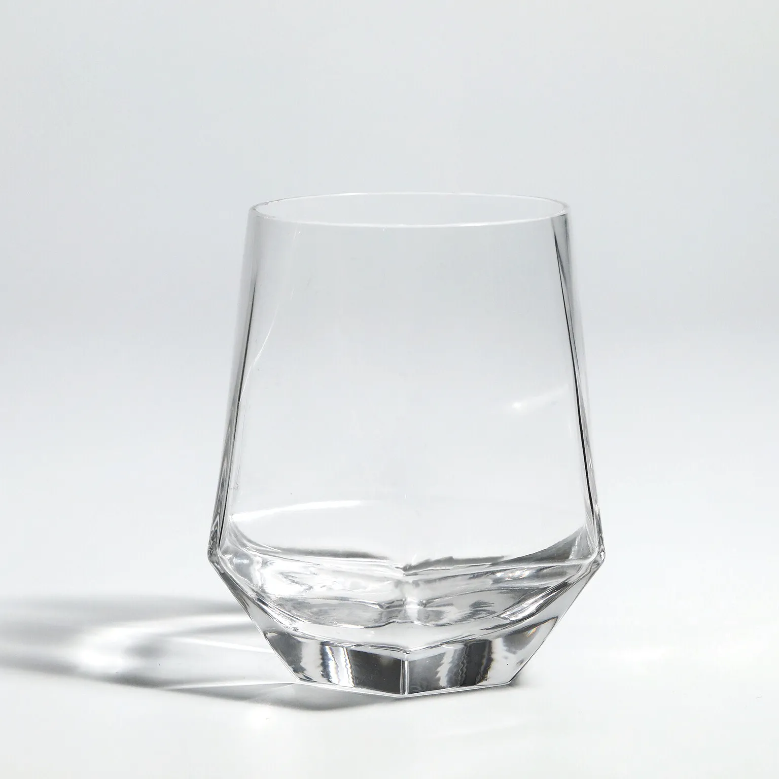 グラスマグウィスキーガラス高品質耐久性軽量高級六角形ダイヤモンドカップ鉛フリー