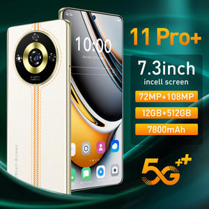 Personnalisation professionnelle Smartphone 11 Pro+ Transfrontalier 12+512 Déverrouillage par empreinte digitale latérale Caméra arrière 108MP OLED 5G Espagnol - Product Image 2