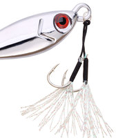 Umpan Jig logam berat 60G, umpan Jig logam berat 60G, umpan Jig lambat, tenggelam, panjang, 7G 15G 20G 30g 40G dengan kait