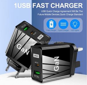 65W <b>Charger</b> Adapter Fast Charging USB Type C Quick <b>Charger</b> with Temp Control & ABS Shell PD QC3.0 for <b>Multi</b> Devices - Product Image 2
