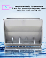 Mangeoire automatique neuve en acier inoxydable 201 pour porcelets - Mangeoire à double face robuste pour élevage de porcelets