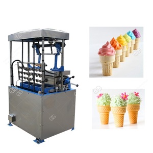 Machine <span class=keywords><strong>professionnelle</strong></span> en acier inoxydable pour la fabrication de cornets de glace, de cornets de pizza glacée et de cornets de neige, nouvelle génération, pour usage industriel - Product Image 4