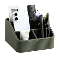 VD VD-3450 Organisateur de bureau côtelé multi-fentes pour stylos, téléphones, télécommandes et petits accessoires