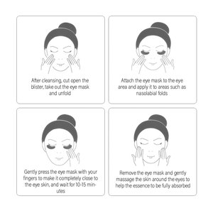 Logotipo privado Nenhum MOQ Folha de massagem sob o tapa-olho cosméticos naturais sem efeito colateral ouro <span class=keywords><strong>eye</strong></span> mask para Puffiness - Product Image 6