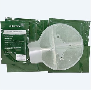 Sello Torácico Compacto Ventilado para Exteriores con 4 Orificios, Adhesivo y Estéril, Apósito para Heridas, para IFAK y Emergencias de Succión Torácica - Product Image 4