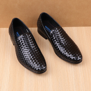 Nouveau best-seller Chaussures en cuir de haute qualité pour hommes Business Casual Formal Woven Slip On Style - Product Image 4