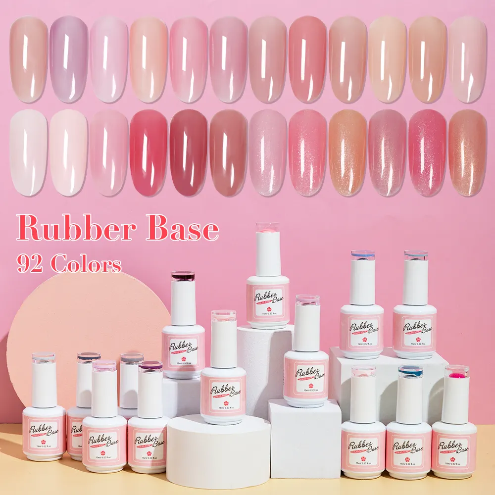 CX Beauty OEM/ODM Rubber base 92 Colors UV Gel Polish