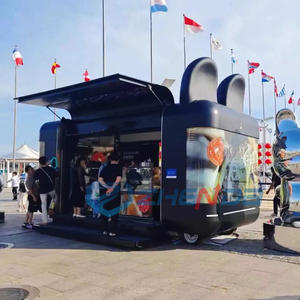 รถขายอาหารไฟฟ้า พร้อมเครื่องทอดไฟฟ้า ขับเคลื่อนด้วยไฟฟ้า รถเข็นขายอาหารเคลื่อนที่ และอุปกรณ์ครัวครบครัน - Product Image 3