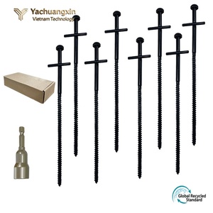 Anclaje de Tierra de Alta Calidad, 250 mm, Acero Inoxidable, para Tiendas de Campaña, Uso en Exteriores, 8 mm de Grosor, Duradero para Todas las Estaciones - Product Image 3