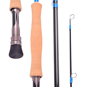 Cannes à <span class=keywords><strong>mouche</strong></span> de pêche <span class=keywords><strong>en</strong></span> <span class=keywords><strong>mer</strong></span> à haute teneur <span class=keywords><strong>en</strong></span> fibre de carbone vierge 2.7m 4 sections équipement de pêche - Product Image 4