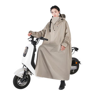 <span class=keywords><strong>Chubasquero</strong></span> de material grueso de cuerpo completo de estilo largo para ciclistas y ciclistas de bicicletas eléctricas, uso unisex para adultos - Product Image 2