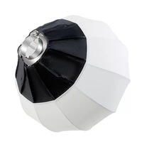 Lampe LED COB en forme de boule de 65 cm avec monture à baïonnette, boîte à lumière en aluminium, studio photo, vidéo, téléphone, caméra, éclairage pour diffusion en direct