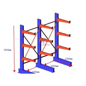 Car Cantilever Rack Cantilever Pipe Storage Customized Warehouse Racking System Warehouse Equipment Industrial Cantilever Rack