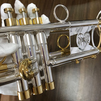 Custom Logo Professional Performance BB Tone Heavier Brass Silver Plated Trumpet Instrument