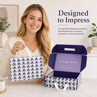 Sac cadeau personnalisé boîte pliable carton sac à main chaussures Fedora chapeau poignée expédition expéditeurs emballage vêtements vêtements valise boîte