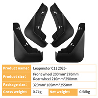 Guardabarros Delanteros y Traseros Originales de Plástico PP para Leapmotor C11 2026, Protección Contra Salpicaduras