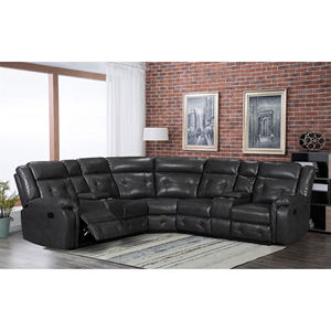 आधुनिक रेक्लिनर सोफे सेट कोने की कुर्सी कार्यात्मक अनुभागीय एल-आकार सोफे चमड़े के सोफे सेट अवकाश सोफा लिविंग रूम फर्नीचर - Product Image 5