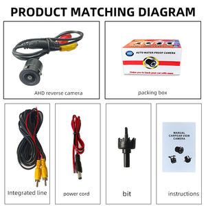 Telecamera di retromarcia per motori generali cappello di paglia punzone Ahd telecamera per auto 170 gradi Fisheye 1080/720p luce notturna visione posteriore Camer per visione posteriore - Product Image 3