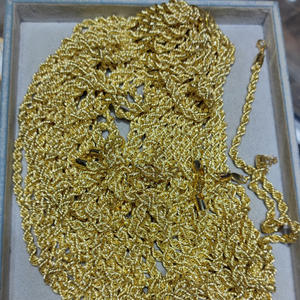 5,5-6mm Stärke Reine 18 Karat <span class=keywords><strong>18ct</strong></span> <span class=keywords><strong>Gold</strong></span> Kette Au750 Ketten Schmuck DIY Halskette Armband Ohrring Zubehör Kette - Product Image 4