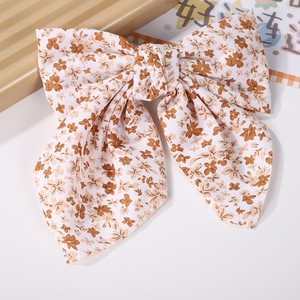 Nouvelle Barrette à <span class=keywords><strong>Cheveux</strong></span> en Tissu Mousseline Tendance, Nœud Floral Simple, Accessoire de Beauté en Tissu Doux pour Femmes et Filles - Product Image 6