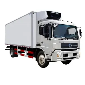 Nieuwe Diesel Vrachtwagen Koelkast 10 Ton Gekoelde Bestelwagens 4*2 Gekoelde Kleine Vrachtwagens