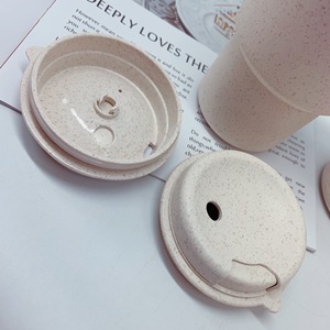 Taza fragante de trigo de doble capa, fabricante portátil de fibra de bambú, venta al por mayor, creativa, regalo de publicidad, taza de plástico <span class=keywords><strong>c</strong></span> - Product Image 4