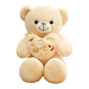 <span class=keywords><strong>Orsetto</strong></span> di peluche a forma di cuore rosa e viola HotSell, orsetti bianchi e beige, bambole di peluche, cuscino grande per San Valentino - Product Image 4
