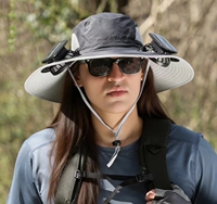 Chapeau de climatisation solaire avec broderie machine - Matière polyester pour l'été