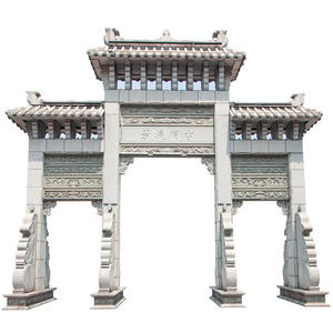Arco de Entrada de Piedra Tallada para Templos y Áreas Escénicas de Ciudades Antiguas, Fabricante de Tallados Exquisitos en Piedra de Bluestone - Product Image 5