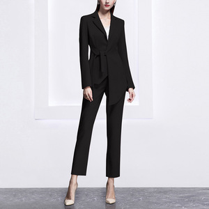 Neues Produkt Damen Rosa Formeller <span class=keywords><strong>Blazer</strong></span> Anzug 3-teiliger Anzug für Frauen - Product Image 3