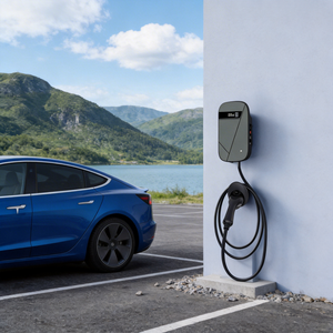 เครื่องชาร์จรถยนต์ไฟฟ้า <span class=keywords><strong>Zencar</strong></span> แบบที่ 2 7 กิโลวัตต์ AC แบบพกพาติดผนัง พร้อมหน้าจอ LCD และระบบควบคุมกระแสไฟฟ้าที่ปรับได้ - Product Image 1