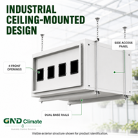 Nouveau déshumidificateur industriel électrique 480L/jour pour serre, avec drainage continu monté au plafond pour le contrôle de l'humidité des salles de culture