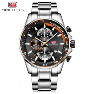 Wholesale Mens Watches Chronograph Business Quartz Watch Men Multifunction Luxury Stainless Steel Sport Male Blue <b>Clock</b> - Product Image 2