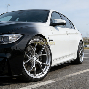 Rines Forjados de Aluminio 6061-T6 de una Pieza, Acabado Plateado Pulido CNC, 19, 20, 21, 22 Pulgadas, 5x112, 5x120, 5x114.3 para BMW M4, M5, Audi - Product Image 3