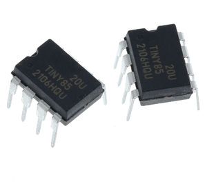 8BIT 8KB DIP ไมโครชิปไอซีชิป <span class=keywords><strong>ATTINY85</strong></span>-20PU ไมโครคอนโทรลเลอร์แบบฝังตัว <span class=keywords><strong>ATTINY85</strong></span> 8-DIP 20PU MCU <span class=keywords><strong>ATTINY85</strong></span>-20PU วงจรรวม - Product Image 1