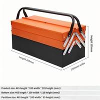 Ensemble de réparation automobile de 85 pièces, outils manuels, grande boîte à outils en acier au carbone à trois couches, épaissie, avec étui rigide pliable
