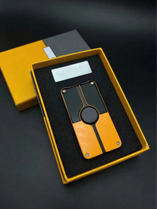 Customizable Luxury Metal Cigar Lighter Cutter Set <strong>Triple</strong> Jet <strong>Flame</strong> <strong>Torch</strong> with Modern Design Includes Gift Box for Cigarettes - Product Image 6