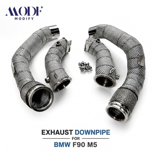 Tuberías de Escape Turbo de Alto Rendimiento con Protección Térmica para <span class=keywords><strong>BMW</strong></span> F90 M5 S63 4.4T 2018+, Barrera Térmica Avanzada, Juego de Tuberías de Competición - Product Image 1