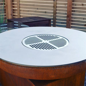 ที่ย่างบาร์บีคิวแบบกว้างทำจากไม้ด้านนอกสำหรับย่างบาร์บีคิวลิ้นชักเก็บของทรงลึกสำหรับกลางแจ้งทุกฤดู - Product Image 2