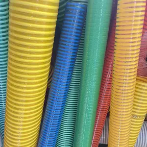 China Manufacturer Flexible Plastic PVC Heavy-duty Spiral Corrugated Suction Hose 3 4 5 6 8 10 Inch Water Pump Suction Hose Pipe