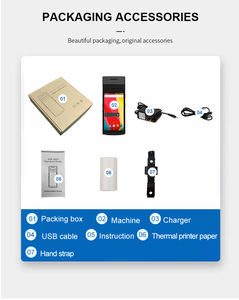 แอนดรอยด์แบบมือถือ PDA เครื่องสแกนฉลาก58มม. ในตัวเครื่องสแกนบาร์โค้ด1D 4G WiFi/2D สำหรับ<span class=keywords><strong>การ</strong></span>สแกนล็อตโต้แบบไร้สาย - Product Image 6
