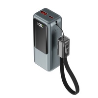 Nouveau Produit 2026 – Mini Batteries Externes Portables de Type Porte-clés 10000 mAh 22,5 W à Charge Rapide avec Câbles Intégrés