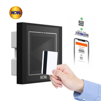 Lecteur de cartes de contrôle d'accès intelligent avec code QR Ethernet, système de contrôle d'accès contrôlé à distance