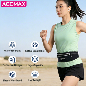 Riñonera Deportiva Personalizada con Logotipo, Riñonera para Correr Invisible y Resistente al Sudor con 3 Bolsillos de Almacenamiento - Product Image 2