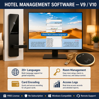 Sistema de Cerradura Electrónica RFID para Hotel, con Tarjeta Inteligente y Software de Gestión, Fabricado por PRND